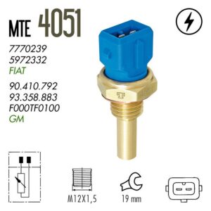 Sensor Electro Ventilador Chevrolet Corsa - Combo - Astra 99/ - S10 Apache Origen Brasil (MTE-Thomson)